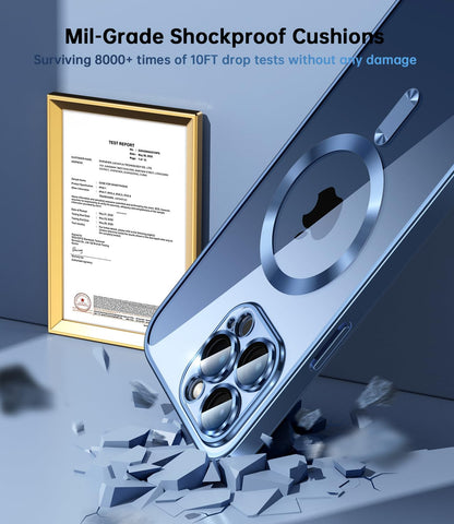 iPhone 16 Series Luxury MagSafe Plating Camera Protection Case