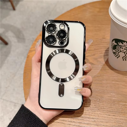 iPhone 16 Series Luxury MagSafe Plating Camera Protection Case