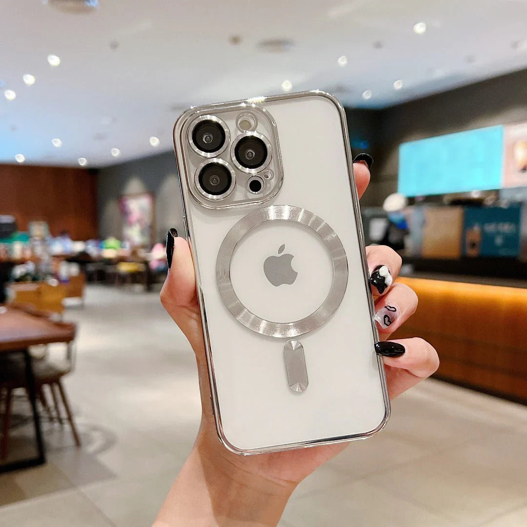 iPhone 16 Series Luxury MagSafe Plating Camera Protection Case