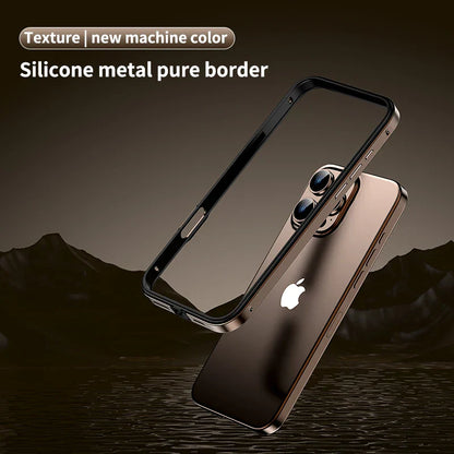 iPhone 16 Series Lustre Metallic Edge Frame Case