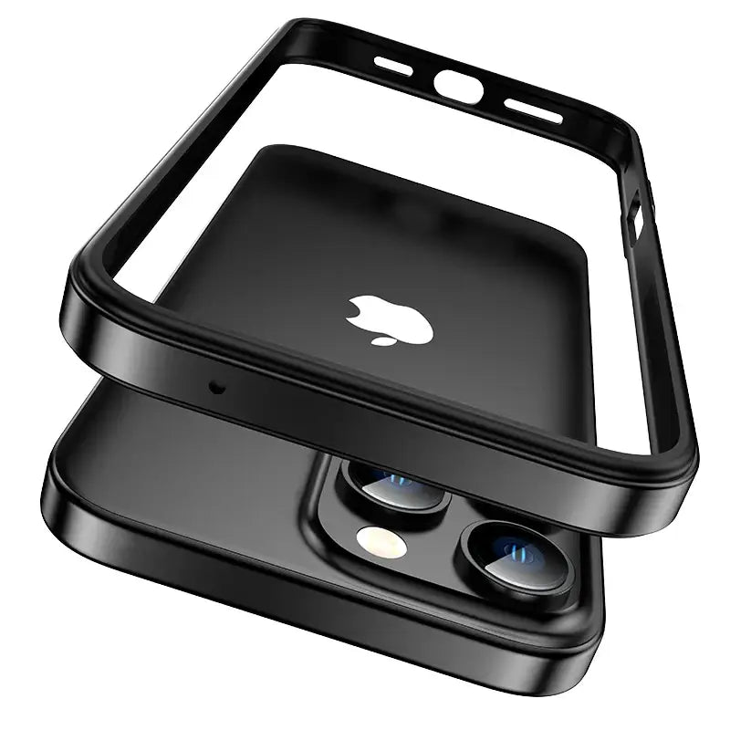 iPhone 16 Series Lustre Metallic Edge Frame Case