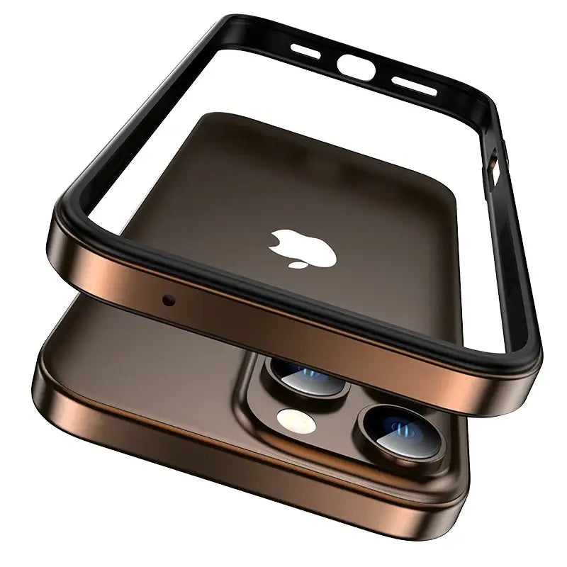 iPhone 16 Series Lustre Metallic Edge Frame Case