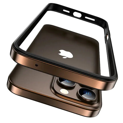 iPhone 16 Series Lustre Metallic Edge Frame Case
