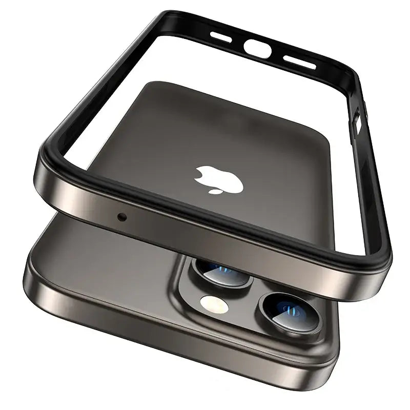 iPhone 15 Series Lustre Metallic Edge Frame Case