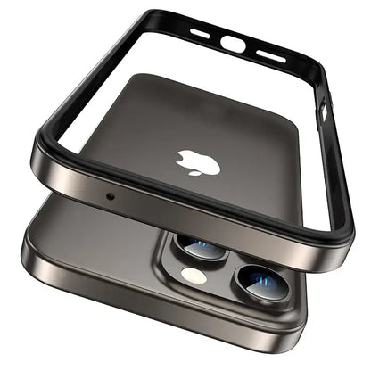 iPhone 15 Series Lustre Metallic Edge Frame Case