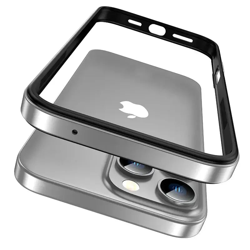 iPhone 14 Series Lustre Metallic Edge Frame Case