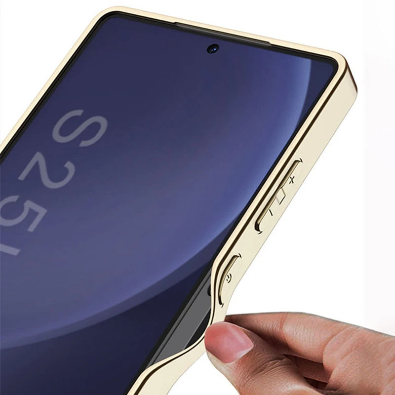 Galaxy S25 Series Ultra Thin Leather Guard Case