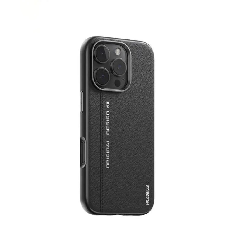 Luxurious Leather Magnetic Armor Case - iPhone