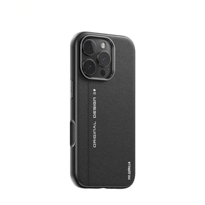 Luxurious Leather Magnetic Armor Case - iPhone