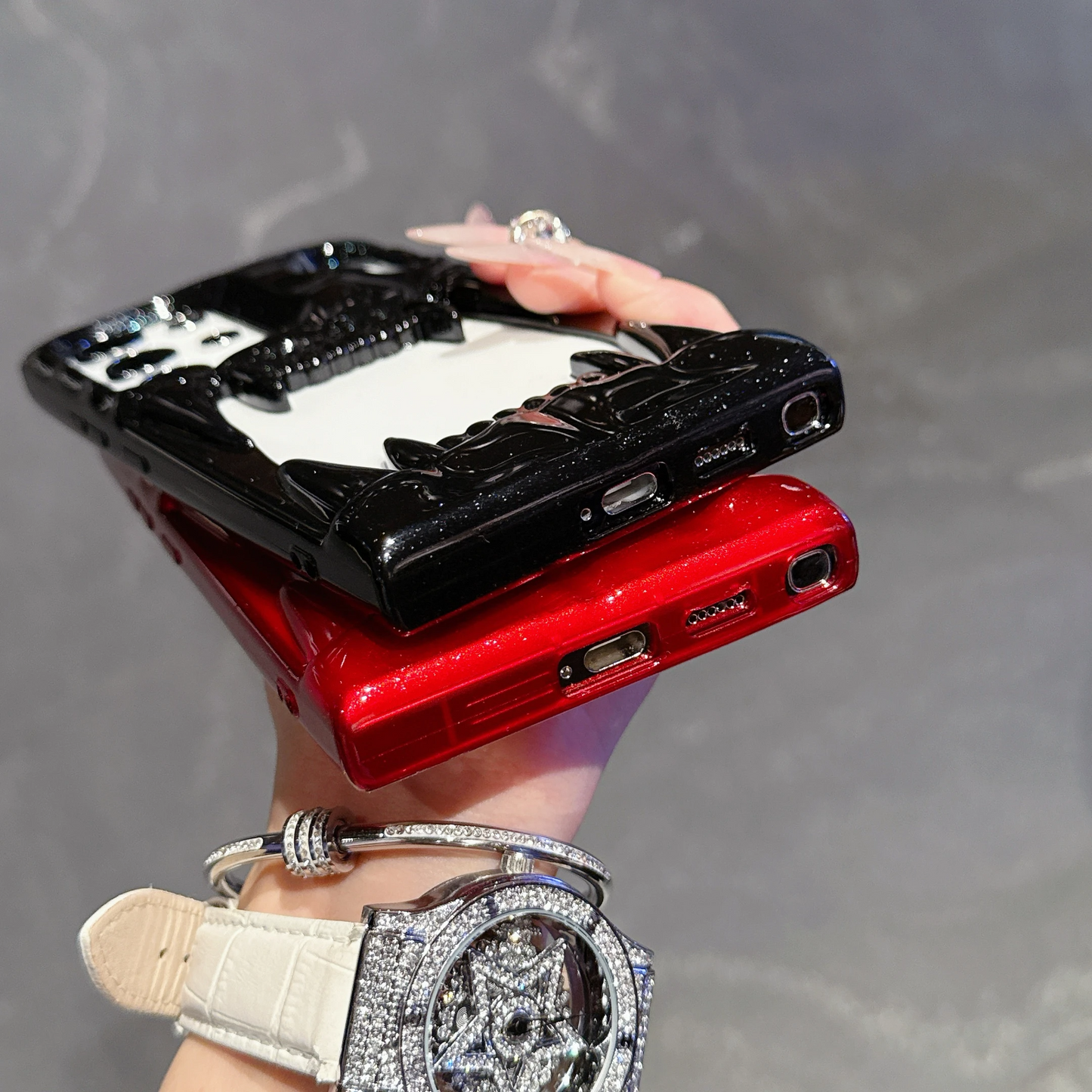 Ferocious Skull Fang Grip Case - Samsung