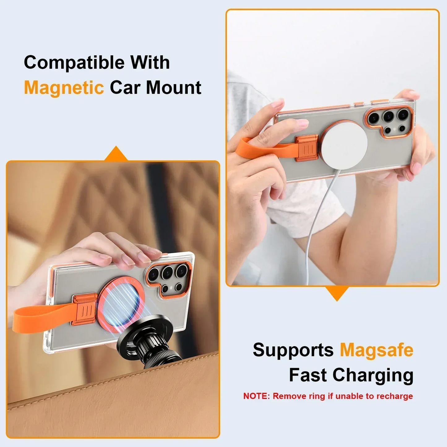 Mag Guard Kickstand Armor Case with Silicone Lanyard -Samsung