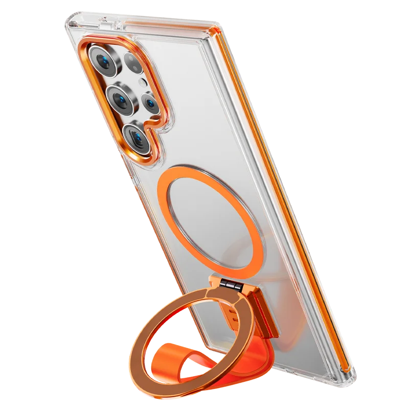 Mag Guard Kickstand Armor Case with Silicone Lanyard -Samsung