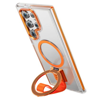 Mag Guard Kickstand Armor Case with Silicone Lanyard -Samsung