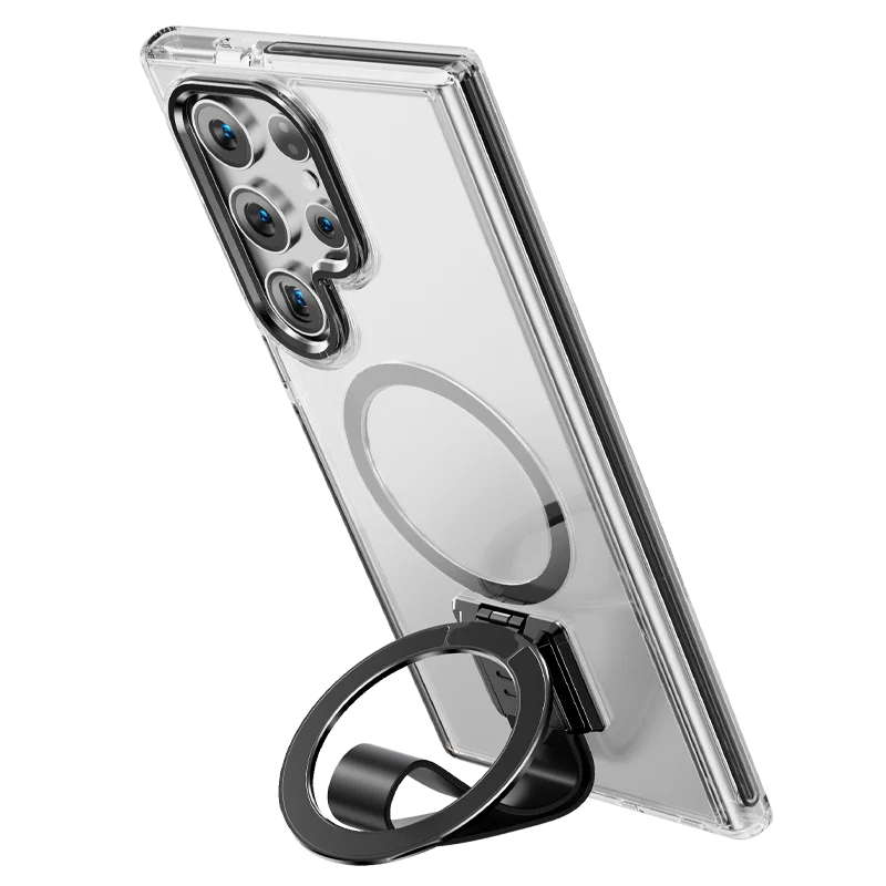 Mag Guard Kickstand Armor Case with Silicone Lanyard -Samsung