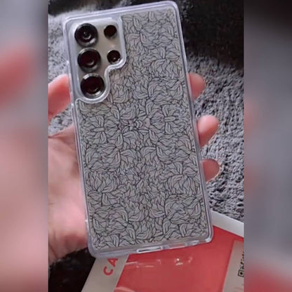 Icy Veil Leaf Texture Case - Samsung