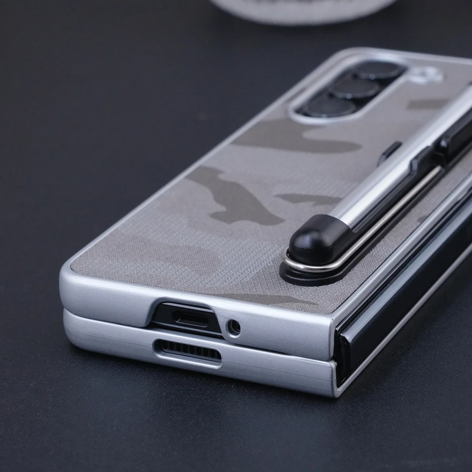 Elite Camouflage Leather Case with Stylus Slot - Samsung