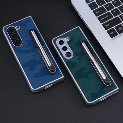 Elite Camouflage Leather Case with Stylus Slot - Samsung