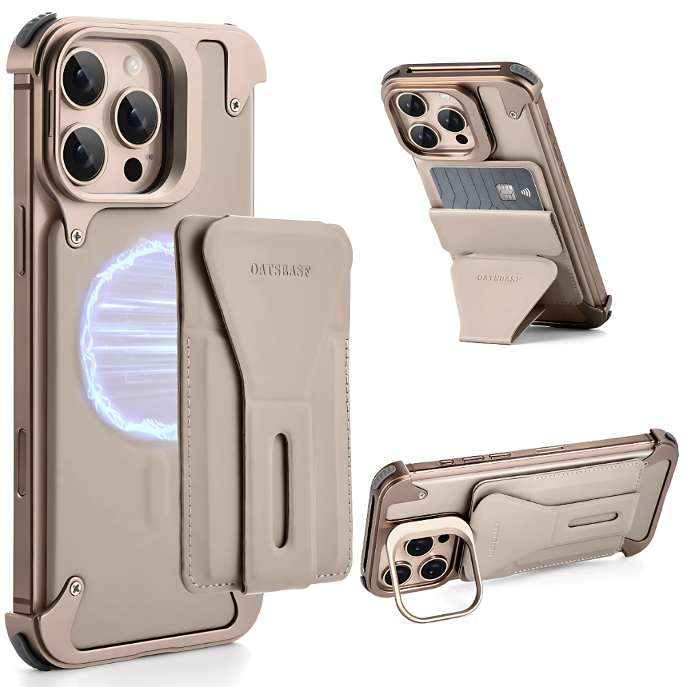 Opulent Magnetic Wallet Flip Stand Case - iPhone