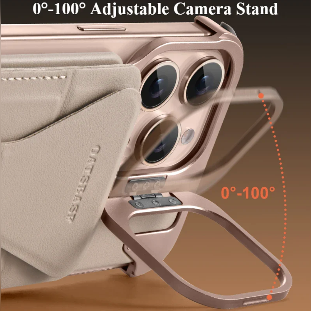 Opulent Magnetic Wallet Flip Stand Case - iPhone