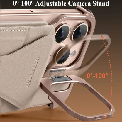 Opulent Magnetic Wallet Flip Stand Case - iPhone
