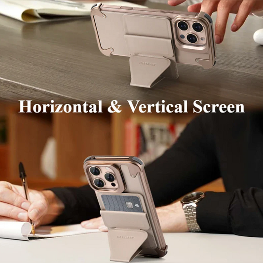 Opulent Magnetic Wallet Flip Stand Case - iPhone