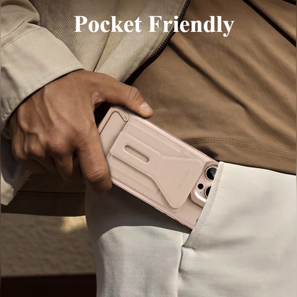 Opulent Magnetic Wallet Flip Stand Case - iPhone
