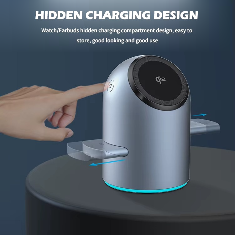 Next-Gen 3-in-1 Smart Wireless Charging Dock