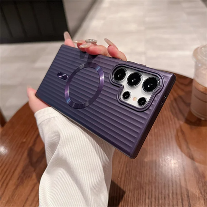 Plated Armor Stripe Metallic Case - Samsung