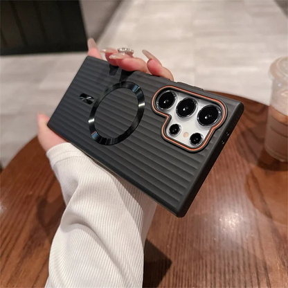 Plated Armor Stripe Metallic Case - Samsung