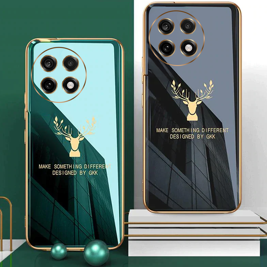 Golden Edge Deer Shield Case - OnePlus