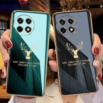 Golden Edge Deer Shield Case - OnePlus
