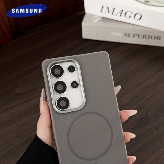 Sophisticated Leather Touch Magnetic Case - Samsung