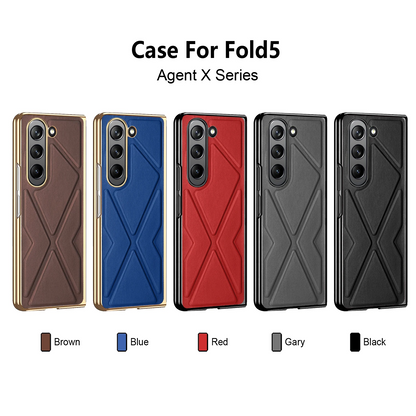 Galaxy Z Fold Series Classic Leather Elegance Screen Guard Case