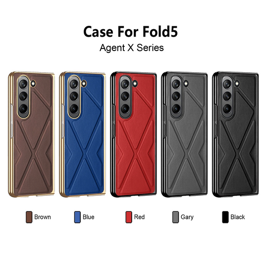 Galaxy Z Fold Series Classic Leather Elegance Screen Guard Case