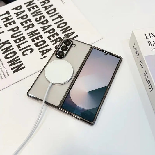 Galaxy Z Fold Series Exquisite Transparent Armor Grip Case