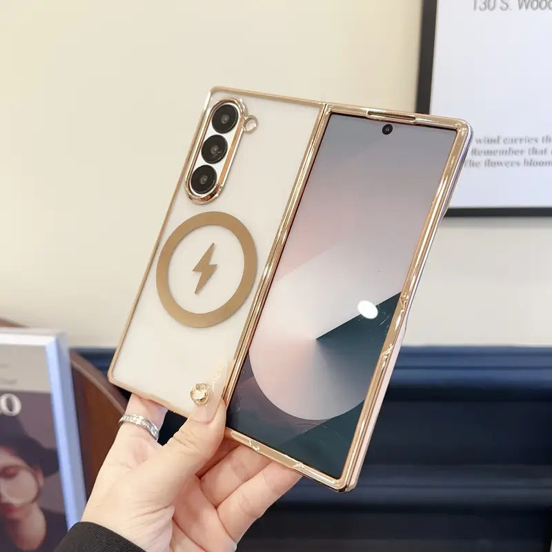 Galaxy Z Fold Series Exquisite Transparent Armor Grip Case
