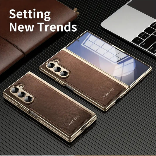 Galaxy Z Fold Series Heritage Leather Guard Case