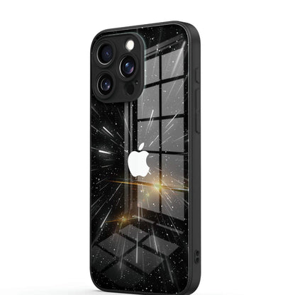 Ethereal Cosmic Portal Glass Case - iPhone