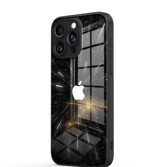 Ethereal Cosmic Portal Glass Case - iPhone