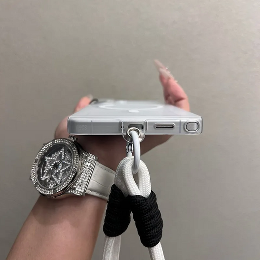 Luxurious Matte Wrist Strap Case - Samsung