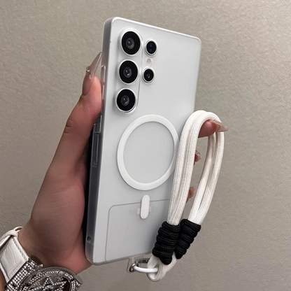 Luxurious Matte Wrist Strap Case - Samsung