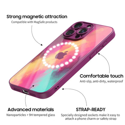 Phantom Glow Illusion MagSafe Glass Case - iPhone