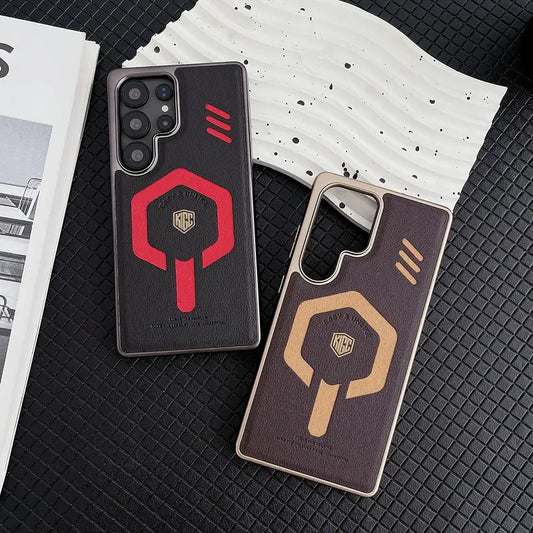 Magnetic 3D Geometric Pattern Case - Samsung