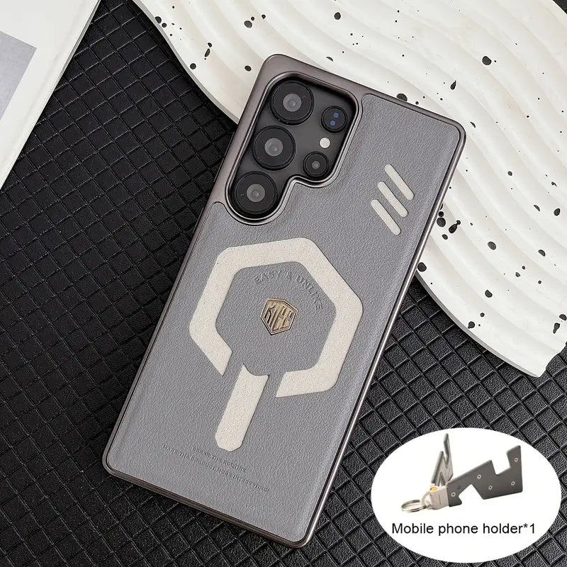Magnetic 3D Geometric Pattern Case - Samsung