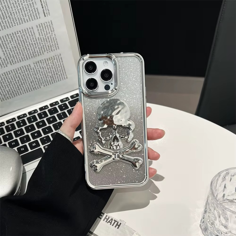 Ghost-face 3D Skull Bracket Case - iPhone