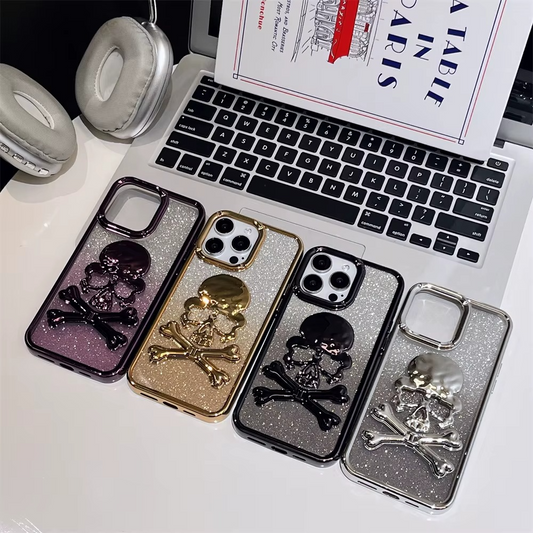 Ghost-face 3D Skull Bracket Case - iPhone