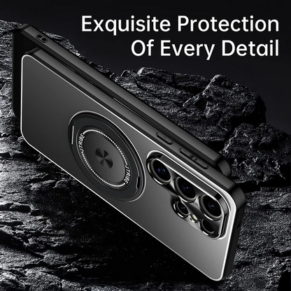 Chic Metal Back Plate Kickstand Case - Samsung