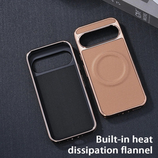 Luxury Electroplated MagSafe Leather Case - Google