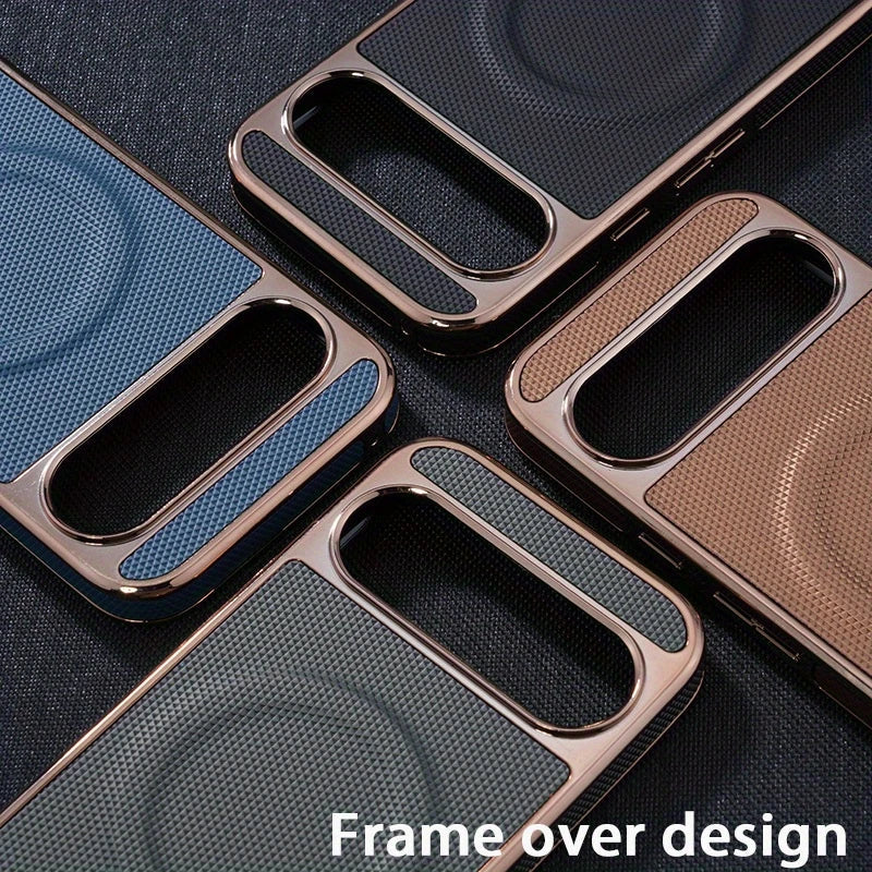 Luxury Electroplated MagSafe Leather Case - Google