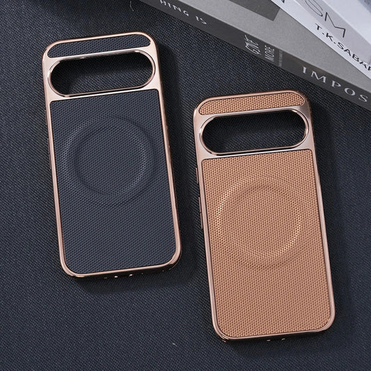 Luxury Electroplated MagSafe Leather Case - Google